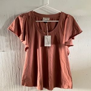 nwt vermillion brown top